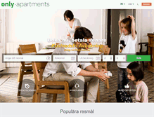 Tablet Screenshot of only-apartments.se